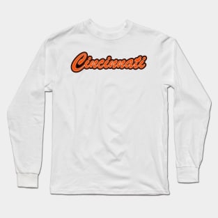 Football Fan of Cincinnati Long Sleeve T-Shirt